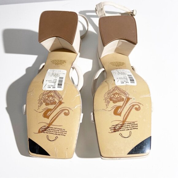 FREE PEOPLE FP Collection - Parker Pillow Heels in ivory size 37.5 - Picture 6 of 7